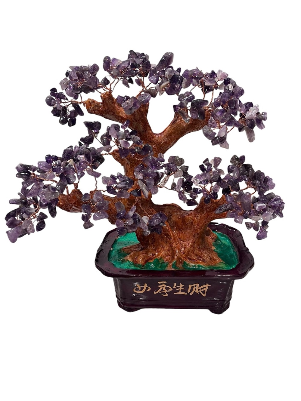 Amethyst Chip Gemstone Bonsai Tree